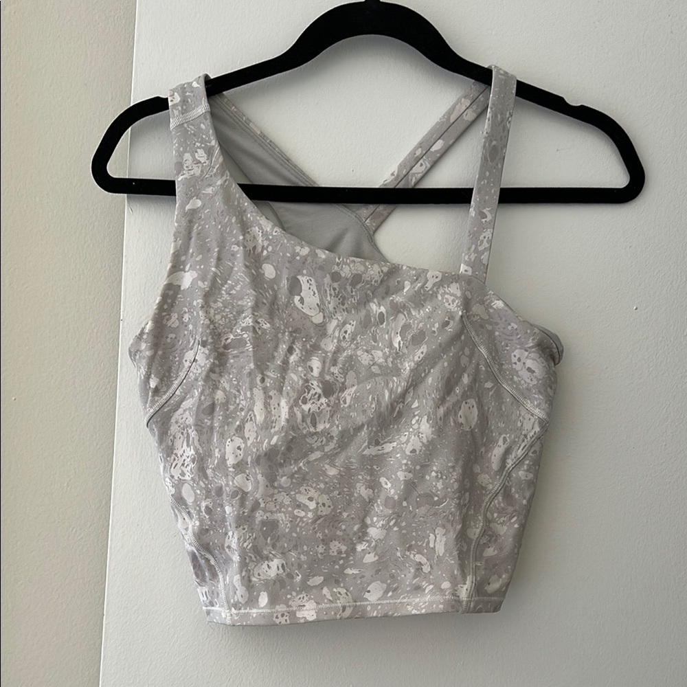 Lululemon everlux asymmetrical tennis tank size 8